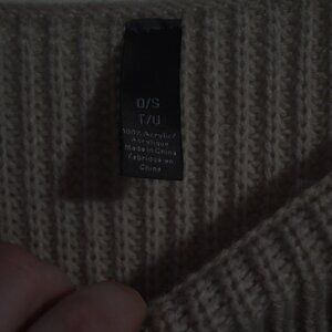 Beige Shawl with tassels: One Size fits most